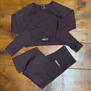 NWT ECHT WORKOUT SET - MAROON